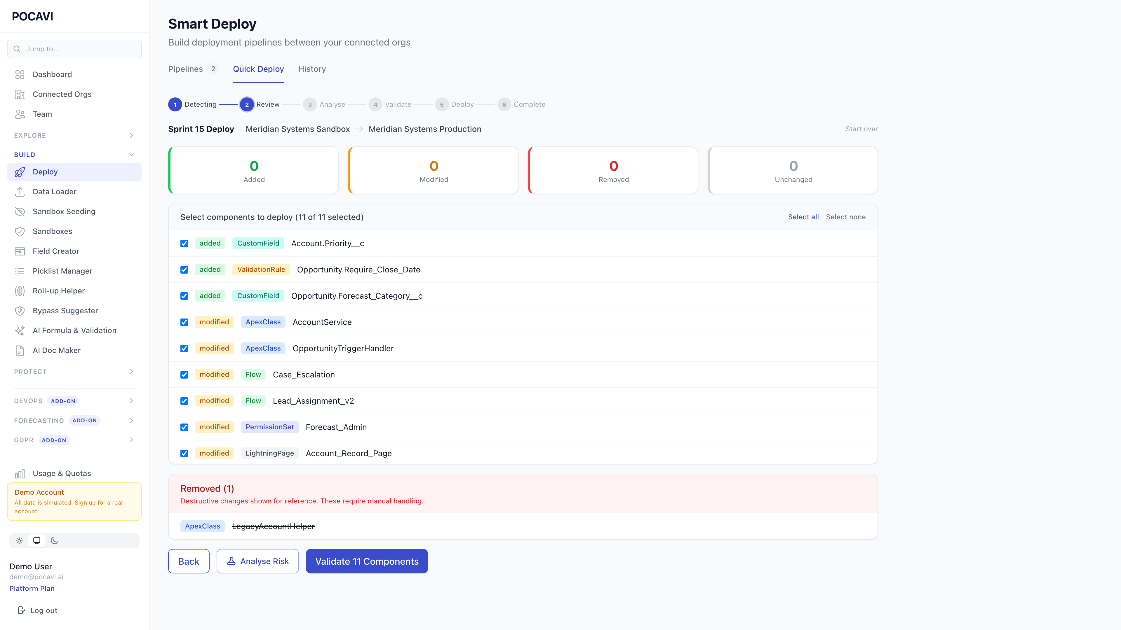 Metadata Backup & Recovery screenshot