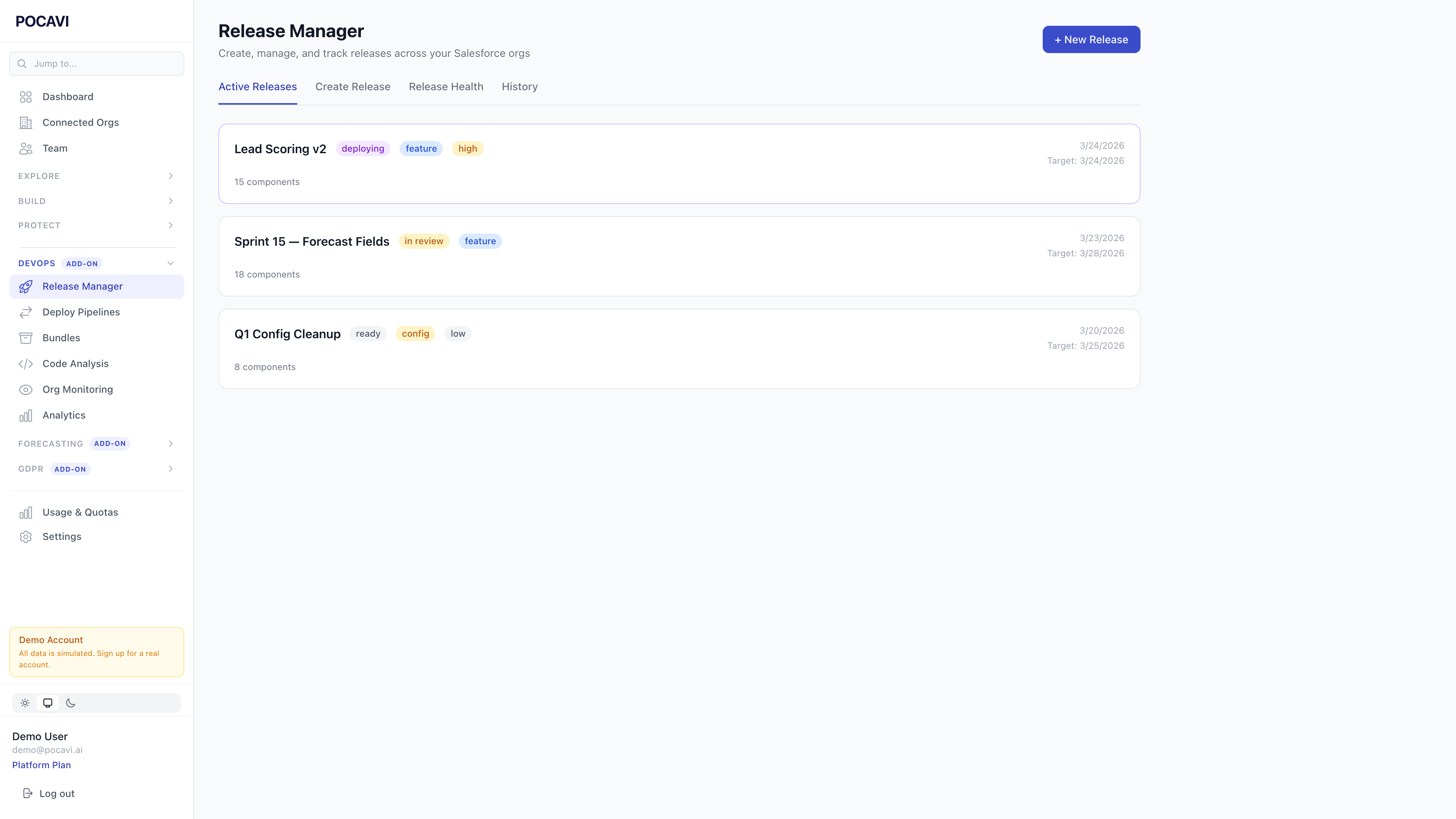 DevOps Platform screenshot