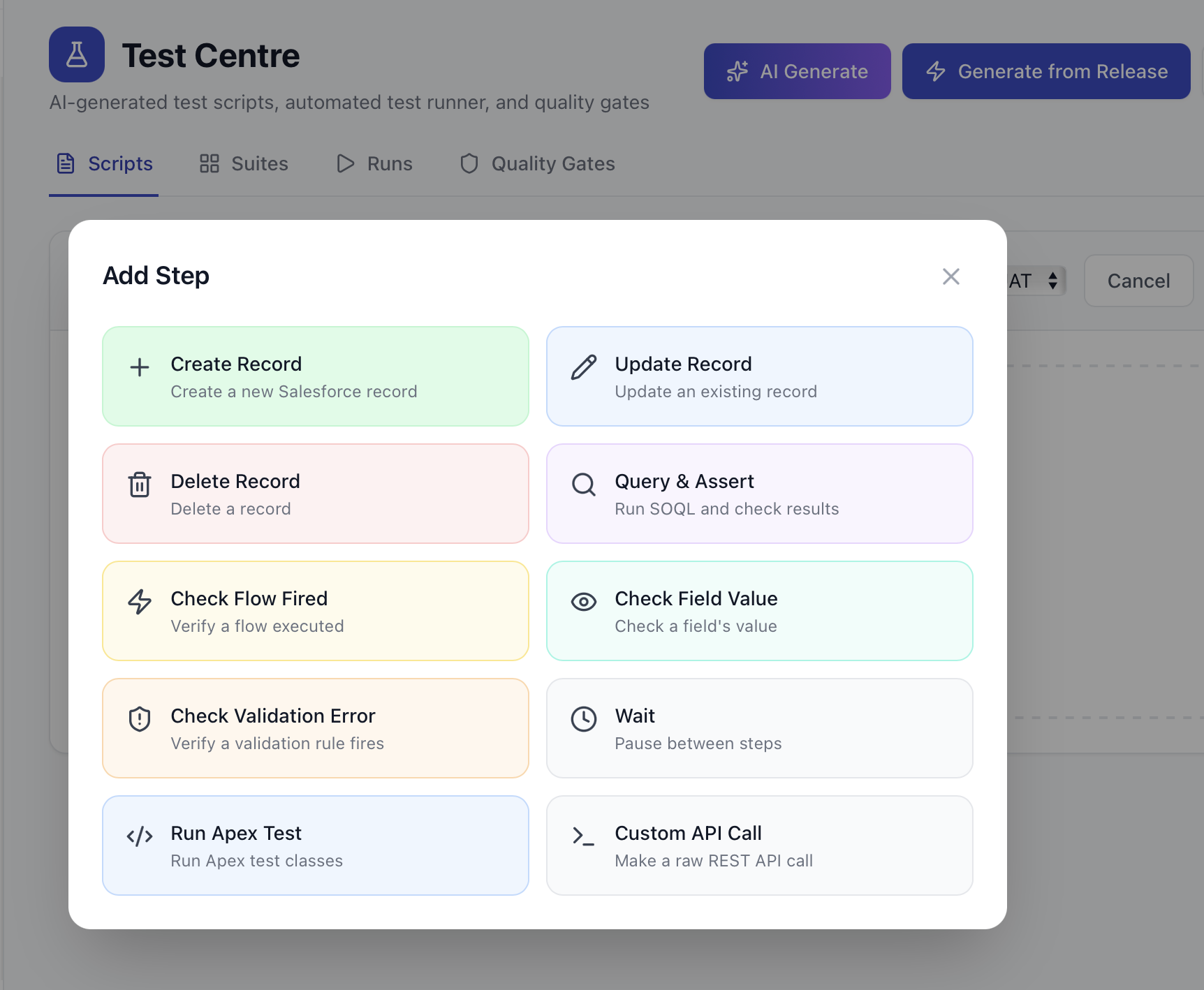 10 test block types to choose from